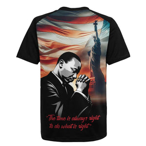 Happy MLK Day Rugby Jersey Black Americans Leaders I Have a Dream