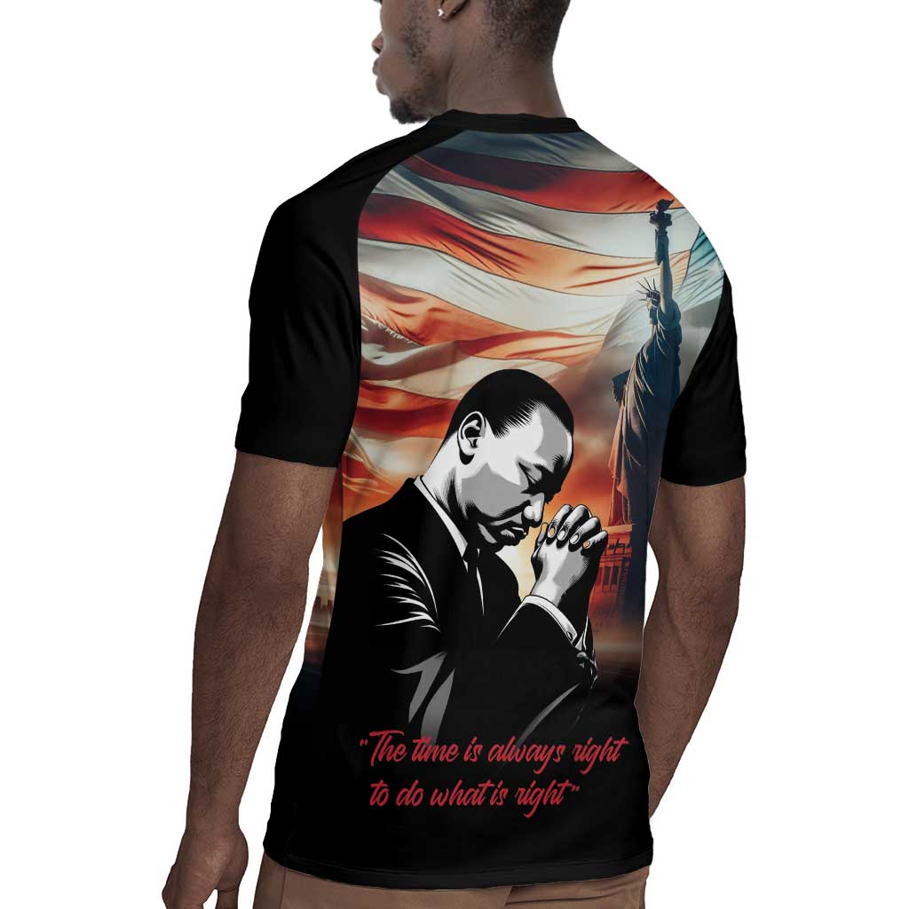 Happy MLK Day Rugby Jersey Black Americans Leaders I Have a Dream