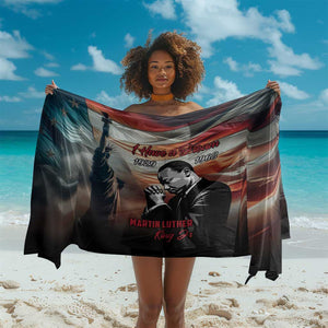 Happy MLK Day Sarong Black Americans Leaders I Have a Dream