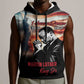 Happy MLK Day Sleeveless Hoodie Black Americans Leaders I Have a Dream - African Pride