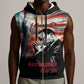 Happy MLK Day Sleeveless Zip Hoodie Black Americans Leaders I Have a Dream - African Pride