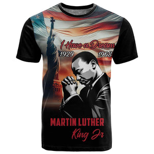 Happy MLK Day T shirt Black Americans Leaders I Have a Dream