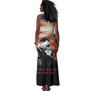 Happy MLK Day Tank Maxi Dress Black Americans Leaders I Have a Dream