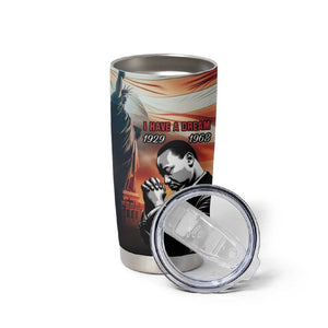 Happy MLK Day Tumbler Cup Black Americans Leaders I Have a Dream