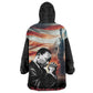 Happy MLK Day Wearable Blanket Hoodie Black Americans Leaders I Have a Dream