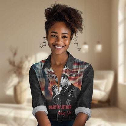 Happy MLK Day Women Casual Shirt Black Americans Leaders I Have a Dream LT18