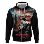 Happy MLK Day Zip Hoodie Black Americans Leaders I Have a Dream
