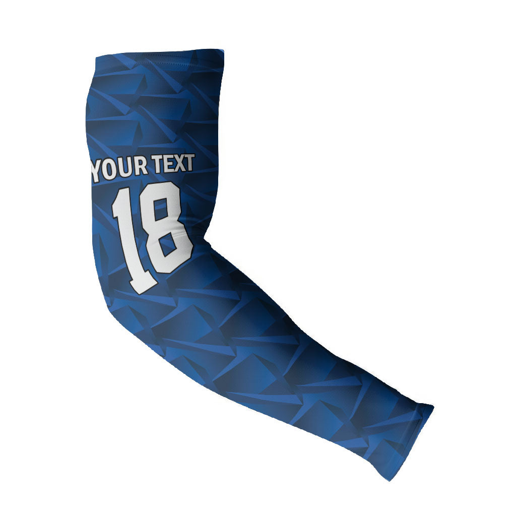 Custom Cape Verde Football 2026 Arm Sleeves Atlantic Blue Sharks Heritage
