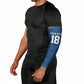Custom Cape Verde Football 2026 Arm Sleeves Atlantic Blue Sharks Heritage