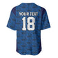 Custom Cape Verde Football 2026 Baseball Jersey Atlantic Blue Sharks Heritage