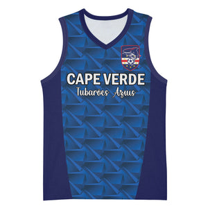 Custom Cape Verde Football 2026 Basketball Jersey Atlantic Blue Sharks Heritage