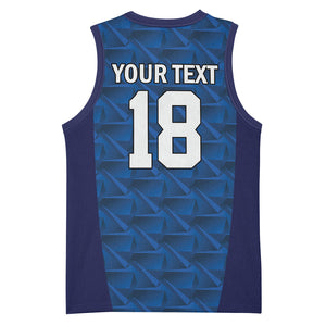Custom Cape Verde Football 2026 Basketball Jersey Atlantic Blue Sharks Heritage