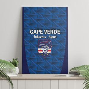 Cape Verde Football 2026 Canvas Wall Art Atlantic Blue Sharks Heritage