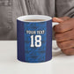Custom Cape Verde Football 2026 Ceramic Mug Atlantic Blue Sharks Heritage