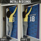 Custom Cape Verde Football 2026 Door Cover Atlantic Blue Sharks Heritage