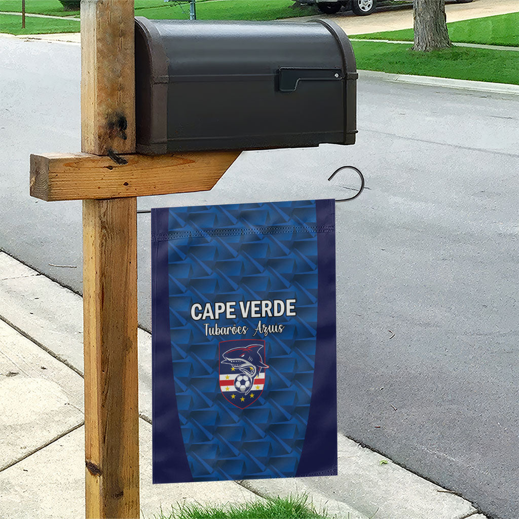 Cape Verde Football 2026 Garden Flag Atlantic Blue Sharks Heritage