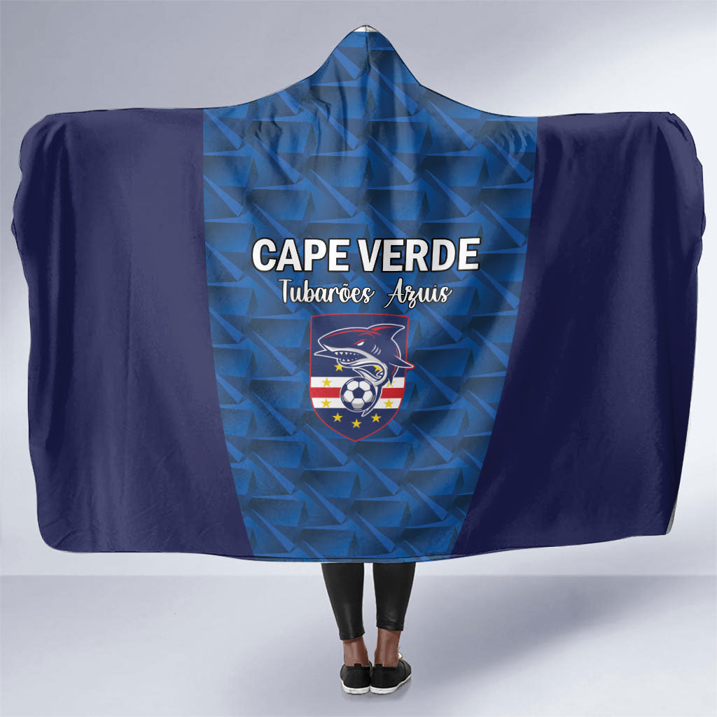 Cape Verde Football 2026 Hooded Blanket Atlantic Blue Sharks Heritage