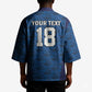 Custom Cape Verde Football 2026 Kimono Atlantic Blue Sharks Heritage