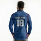 Custom Cape Verde Football 2026 Long Sleeve Polo Shirt Atlantic Blue Sharks Heritage