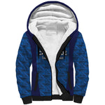 Custom Cape Verde Football 2026 Sherpa Hoodie Atlantic Blue Sharks Heritage