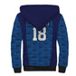 Custom Cape Verde Football 2026 Sherpa Hoodie Atlantic Blue Sharks Heritage