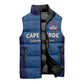 Custom Cape Verde Football 2026 Sleeveless Puffer Jacket Atlantic Blue Sharks Heritage