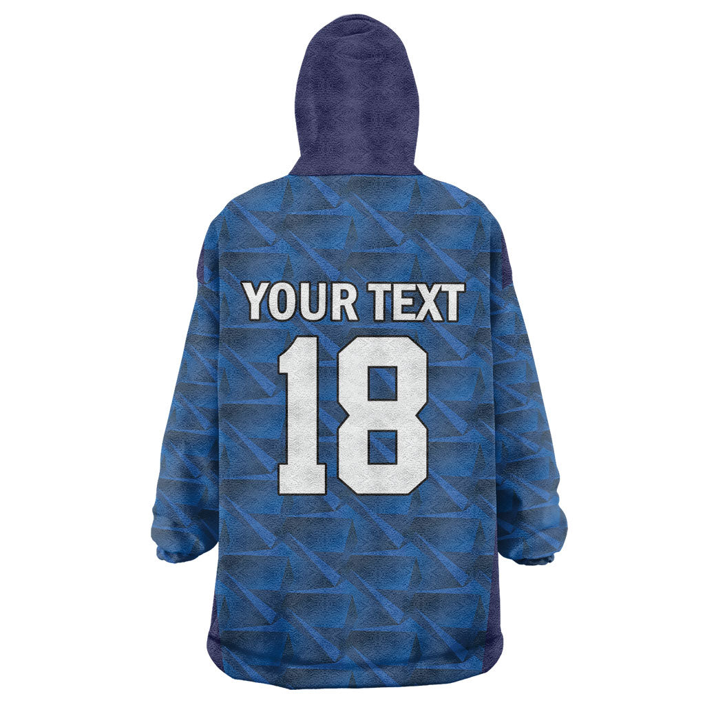 Custom Cape Verde Football 2026 Wearable Blanket Hoodie Atlantic Blue Sharks Heritage