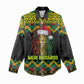 Black Jamaican Christmas Women Casual Shirt Reggae Lion With Kente Pattern LT18