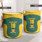 Custom South Africa Soccer Laundry Basket Bafana Bafana Spirit African Pattern - African Pride