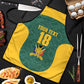 Custom South Africa Soccer Apron Bafana Bafana Spirit African Pattern - African Pride