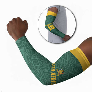 Custom South Africa Soccer Arm Sleeves Bafana Bafana Spirit African Pattern - African Pride