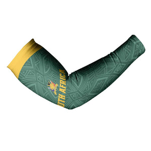 Custom South Africa Soccer Arm Sleeves Bafana Bafana Spirit African Pattern - African Pride