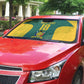 Custom South Africa Soccer Auto Sun Shade Bafana Bafana Spirit African Pattern - African Pride