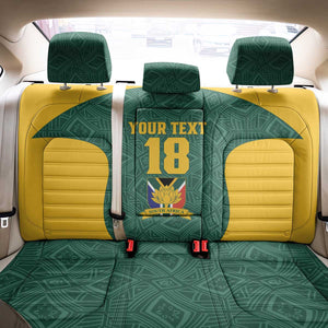 Custom South Africa Soccer Back Car Seat Cover Bafana Bafana Spirit African Pattern - African Pride