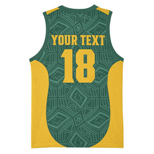 Custom South Africa Soccer Basketball Jersey Bafana Bafana Spirit African Pattern - African Pride