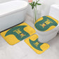 Custom South Africa Soccer Bathroom Set Bafana Bafana Spirit African Pattern - African Pride