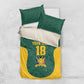 Custom South Africa Soccer Bedding Set Bafana Bafana Spirit African Pattern - African Pride