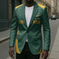Custom South Africa Soccer Blazer Bafana Bafana Spirit African Pattern - African Pride