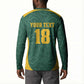Custom South Africa Soccer Button Sweatshirt Bafana Bafana Spirit African Pattern