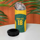 Custom South Africa Soccer 4 in 1 Can Cooler Tumbler Bafana Bafana Spirit African Pattern - African Pride