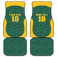 Custom South Africa Soccer Car Mats Bafana Bafana Spirit African Pattern - African Pride
