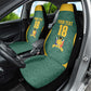 Custom South Africa Soccer Car Seat Cover Bafana Bafana Spirit African Pattern - African Pride