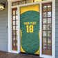 Custom South Africa Soccer Door Cover Bafana Bafana Spirit African Pattern - African Pride