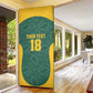 Custom South Africa Soccer Door Cover Bafana Bafana Spirit African Pattern - African Pride