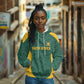 Custom South Africa Soccer Hoodie Bafana Bafana Spirit African Pattern - African Pride