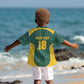 Custom South Africa Soccer Kid Hawaiian Shirt Bafana Bafana Spirit African Pattern - African Pride