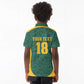 Custom South Africa Soccer Kid Polo Shirt Bafana Bafana Spirit African Pattern - African Pride