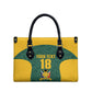 Custom South Africa Soccer Leather Bag Bafana Bafana Spirit African Pattern - African Pride