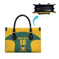 Custom South Africa Soccer Leather Bag Bafana Bafana Spirit African Pattern - African Pride