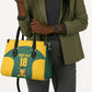 Custom South Africa Soccer Leather Bag Bafana Bafana Spirit African Pattern - African Pride